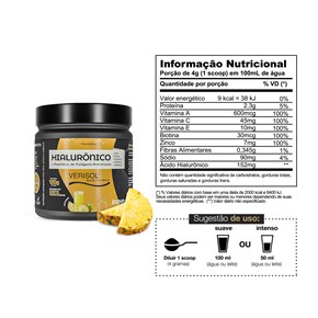 Colágeno Verisol + Ácido Hialurônico 120g Sabores Inove Nutrition