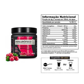 HIALURONICO C/ COLAGENO VERISOL INOVE NUTRITION 120G SABOR:CRANBERRY