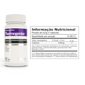 Kit 03 Thermogenize - Energético e Emagrecedor - Inove Nutrition - Ganhe 1 Squeeze