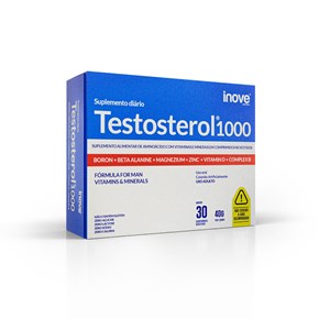 Kit Testosterol 1000 com 3 caixas - Inove Nutrition - Ganhe 1 Whey Protein 40g